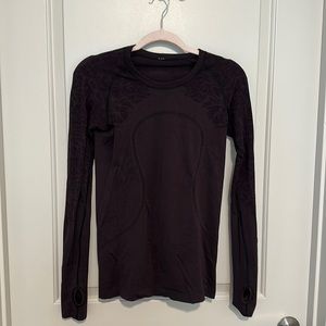 Dark Maroon Swiftly Tech longsleeve lululemon